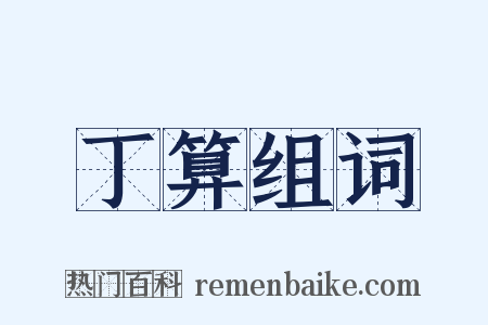 丁算组词是什么意思的图片